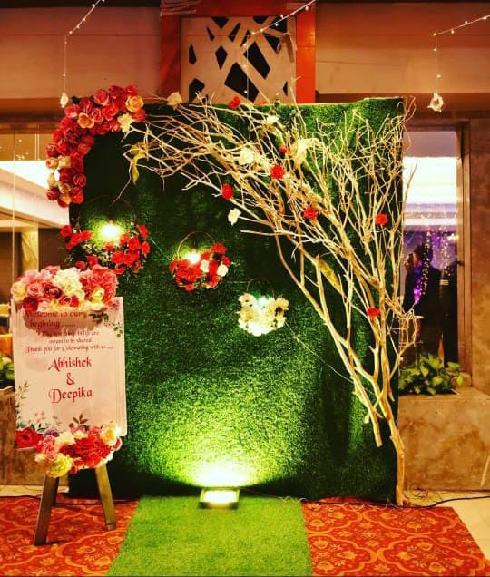 Selfie booth wedding entrance backdrop Patna